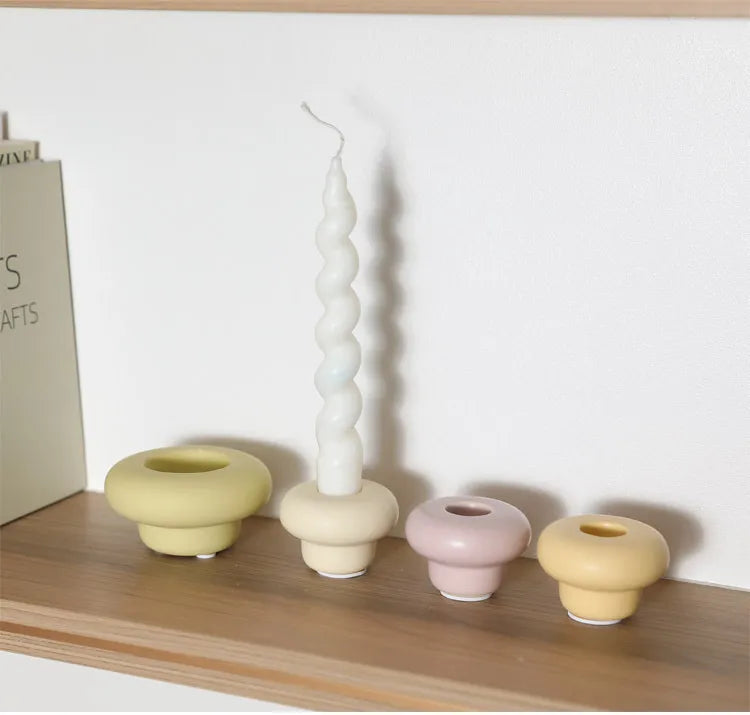 Nordic Ceramic Candlestick
