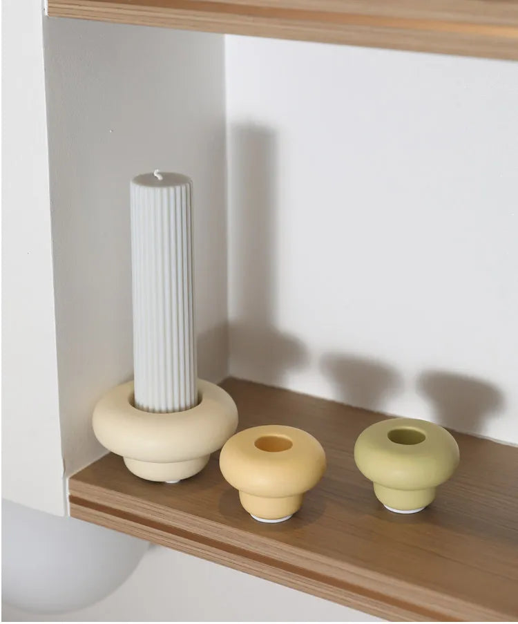 Nordic Ceramic Candlestick