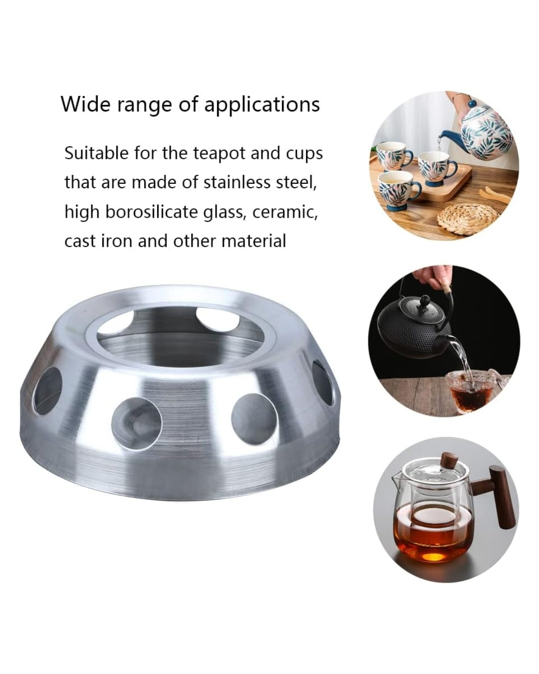 Stainless Steel Teapot Heater Holder