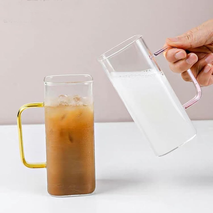 Set of 6 Square Glass Mug