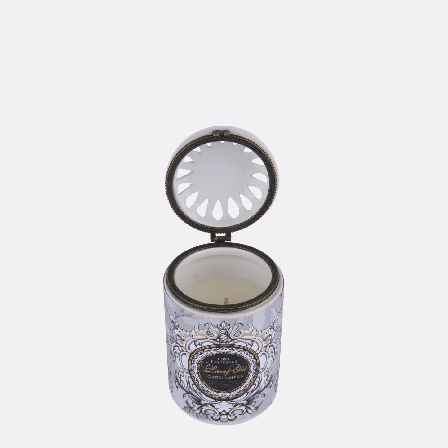 Fragrant Candle with Metallic Lid