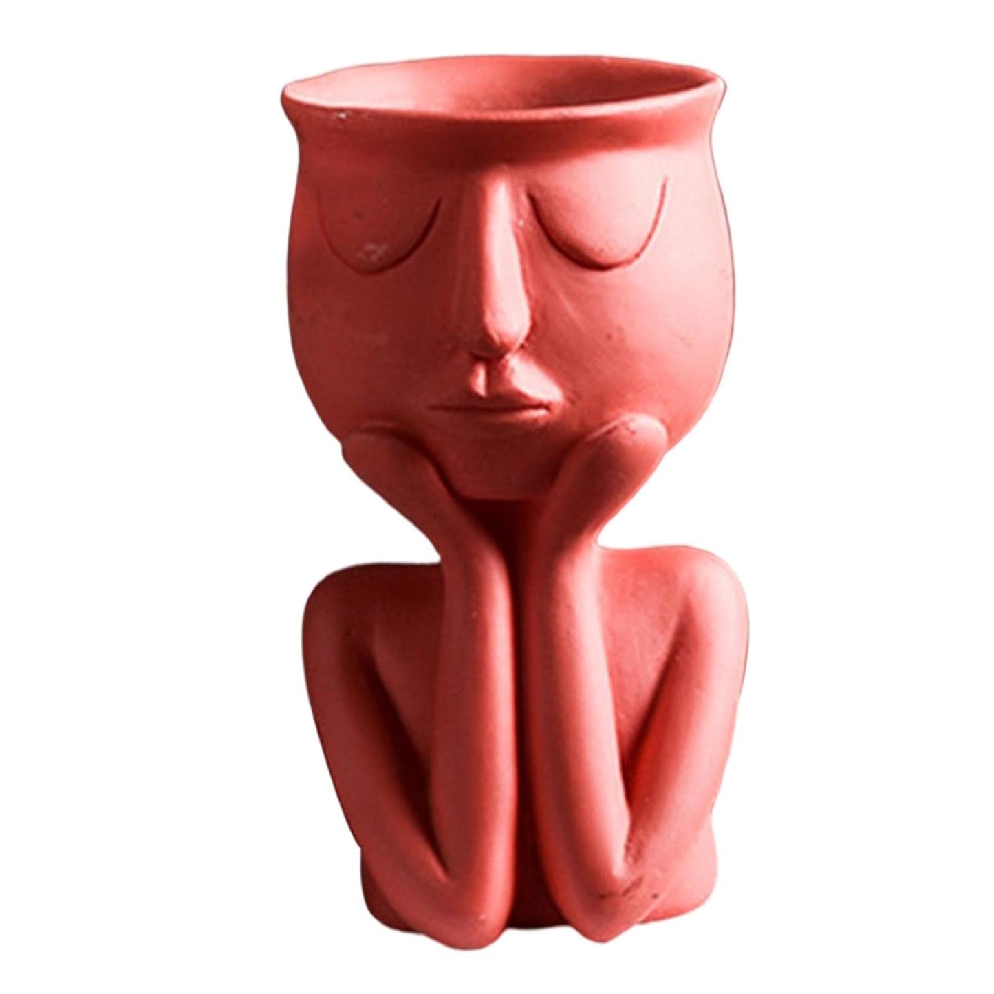 Resin Red Vase