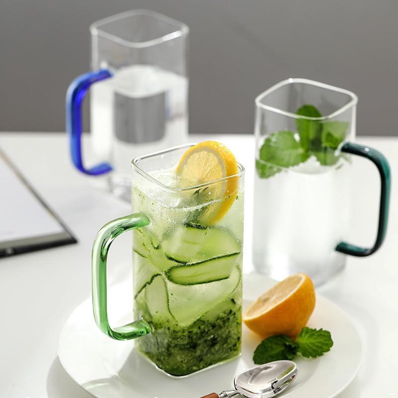 Set of 6 Square Glass Mug
