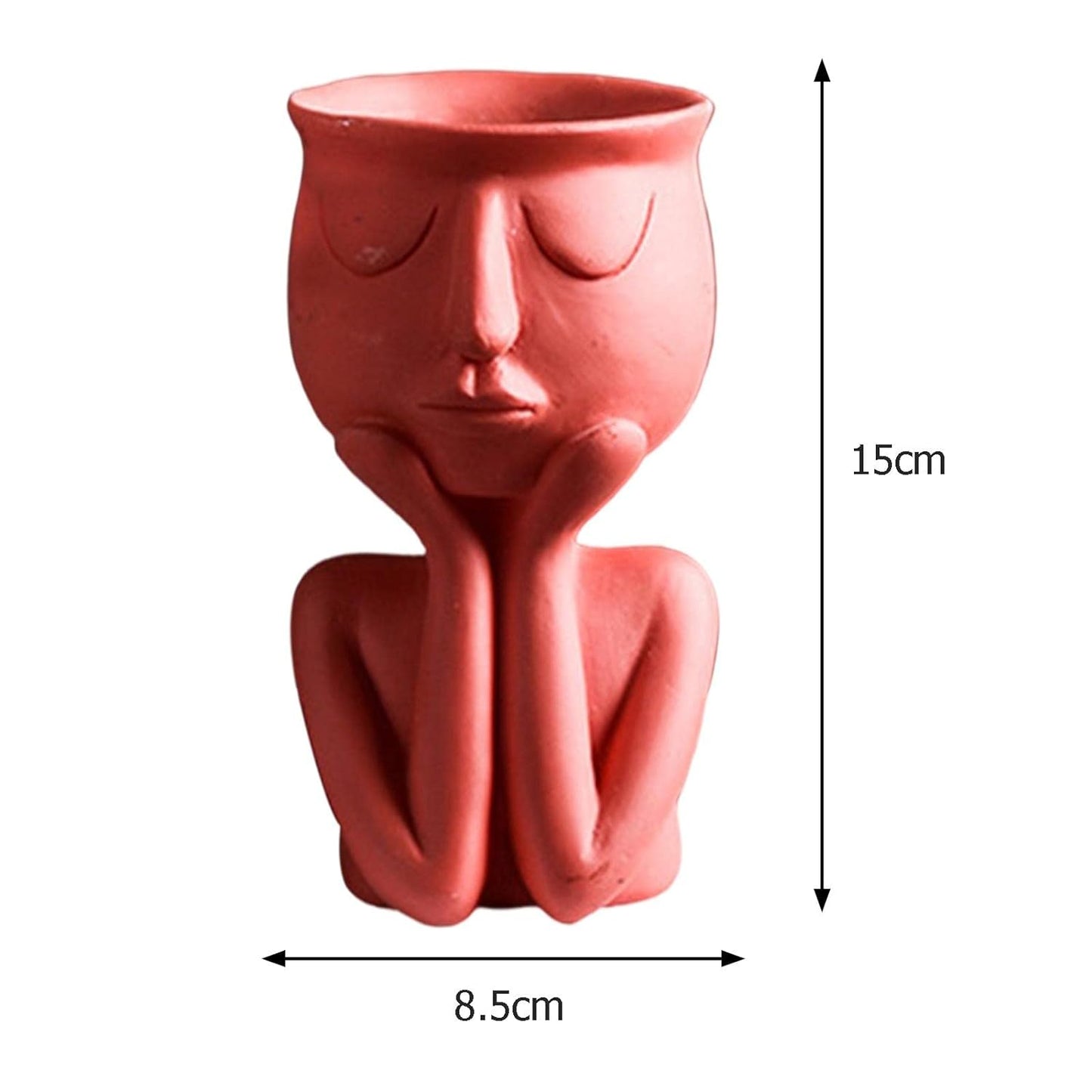 Resin Red Vase