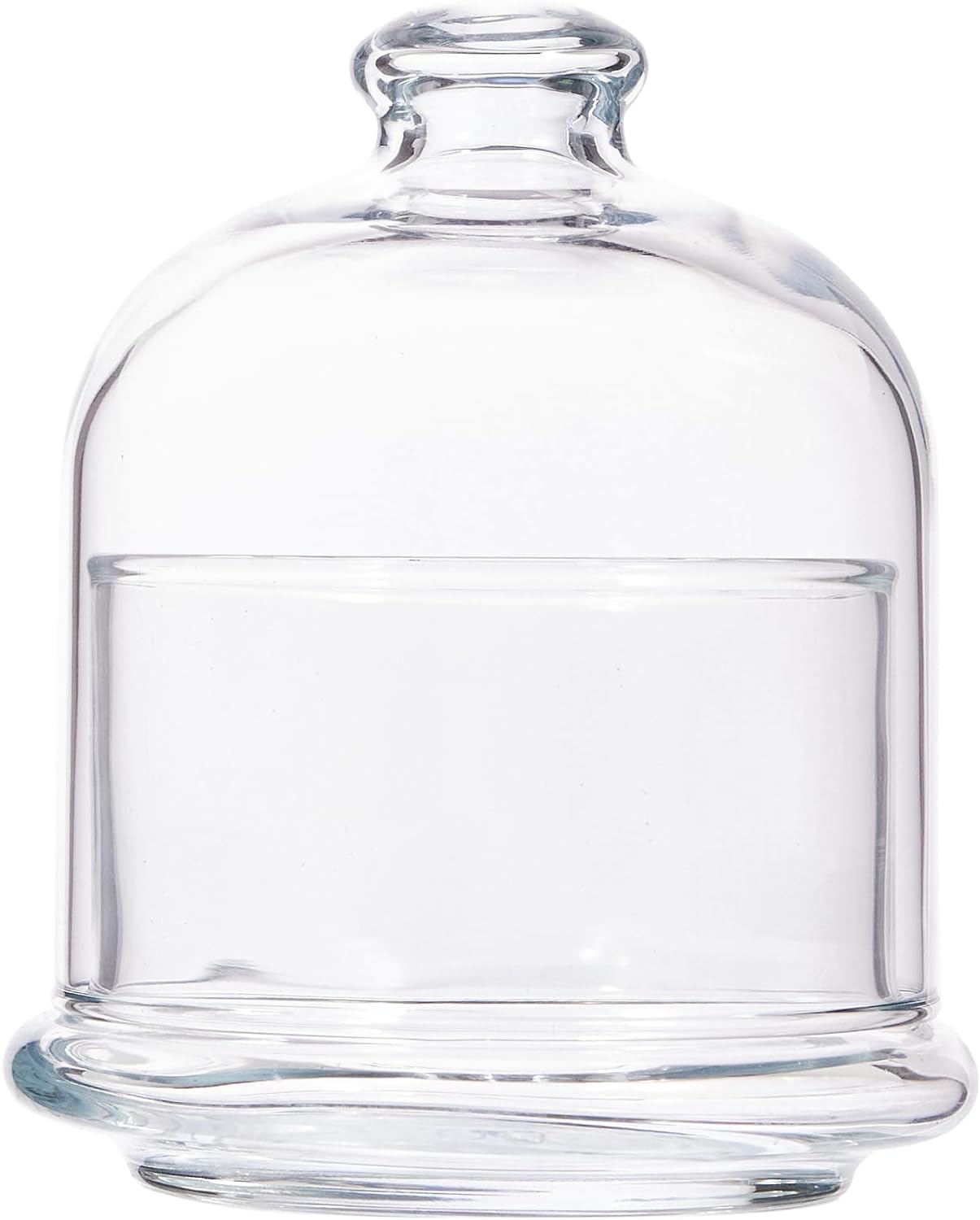 Transparent Glass Candy Box with Lid