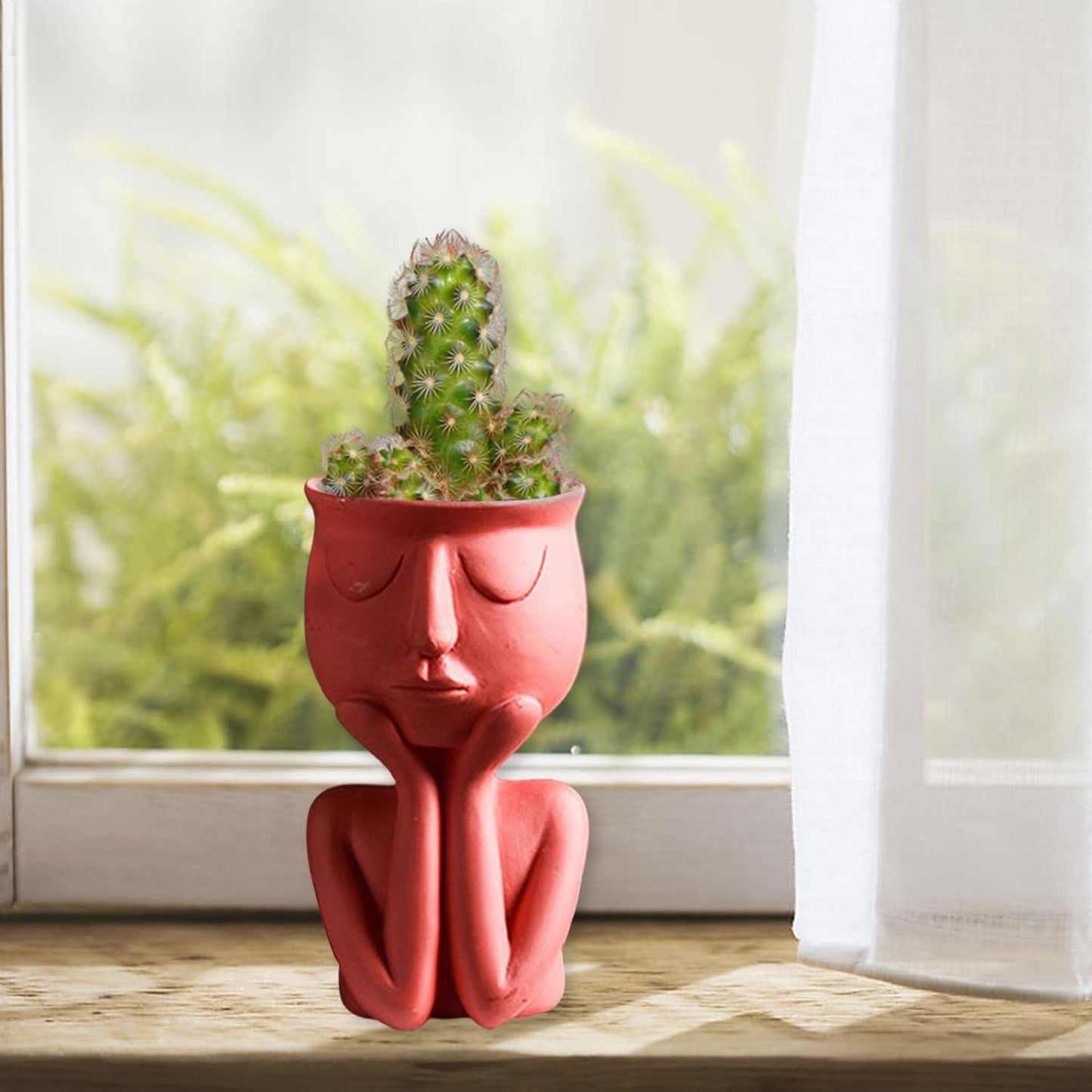 Resin Red Vase