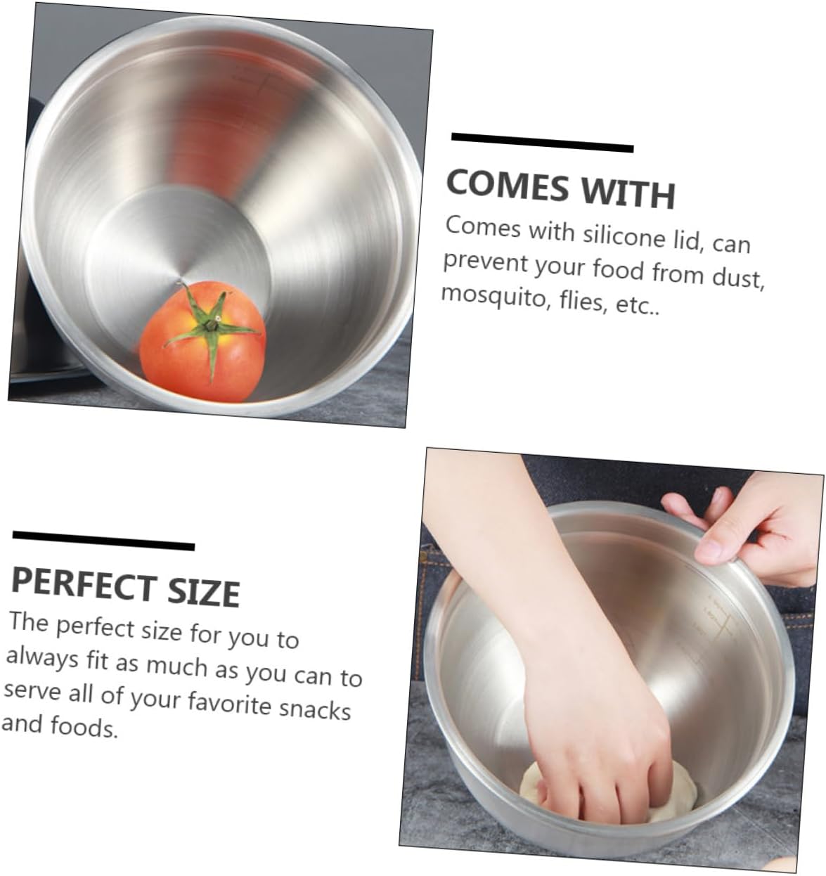 Set of 5 Baking Bowls Mixing