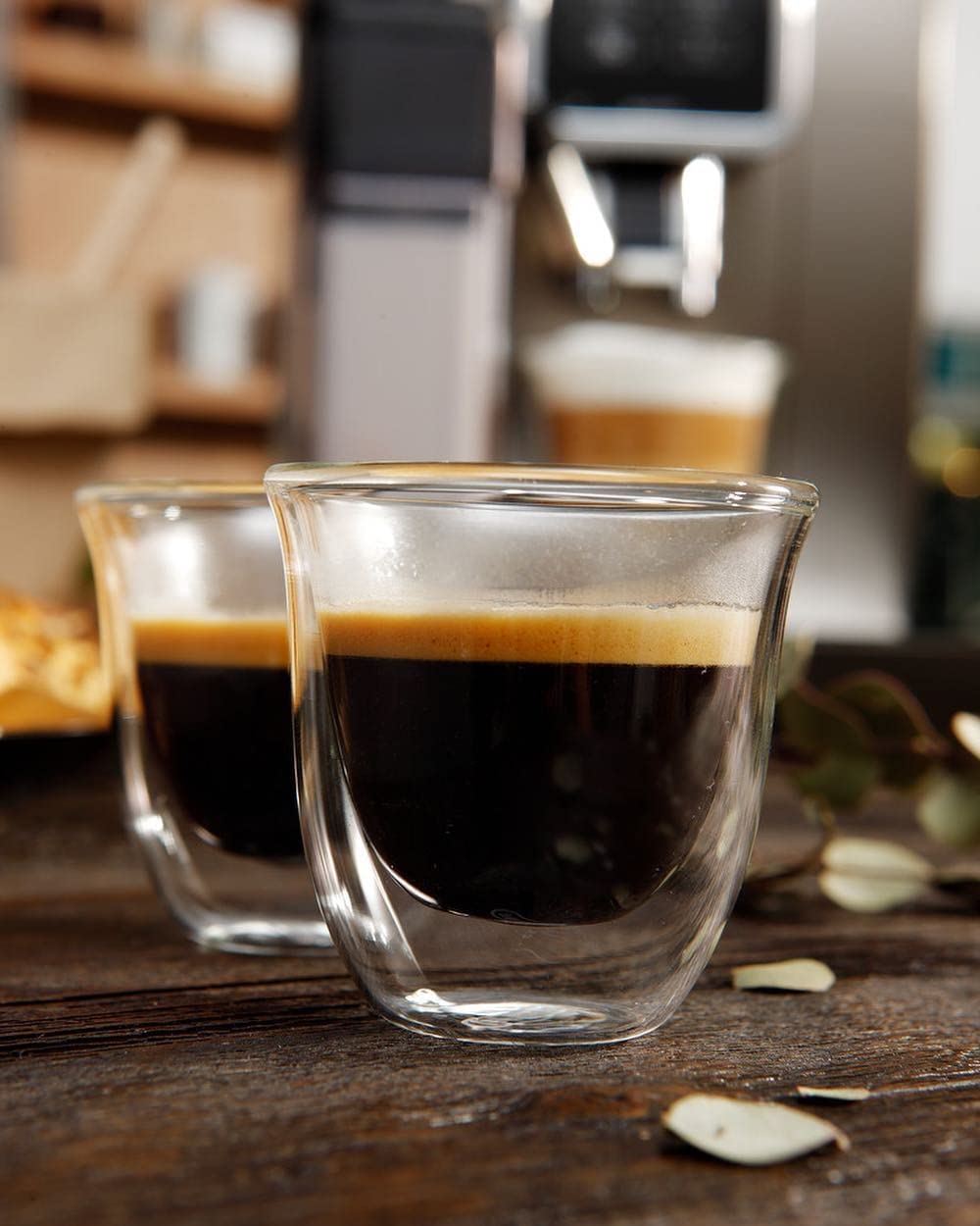DeLonghi Double Walled Thermo Espresso Glasses Set of 2