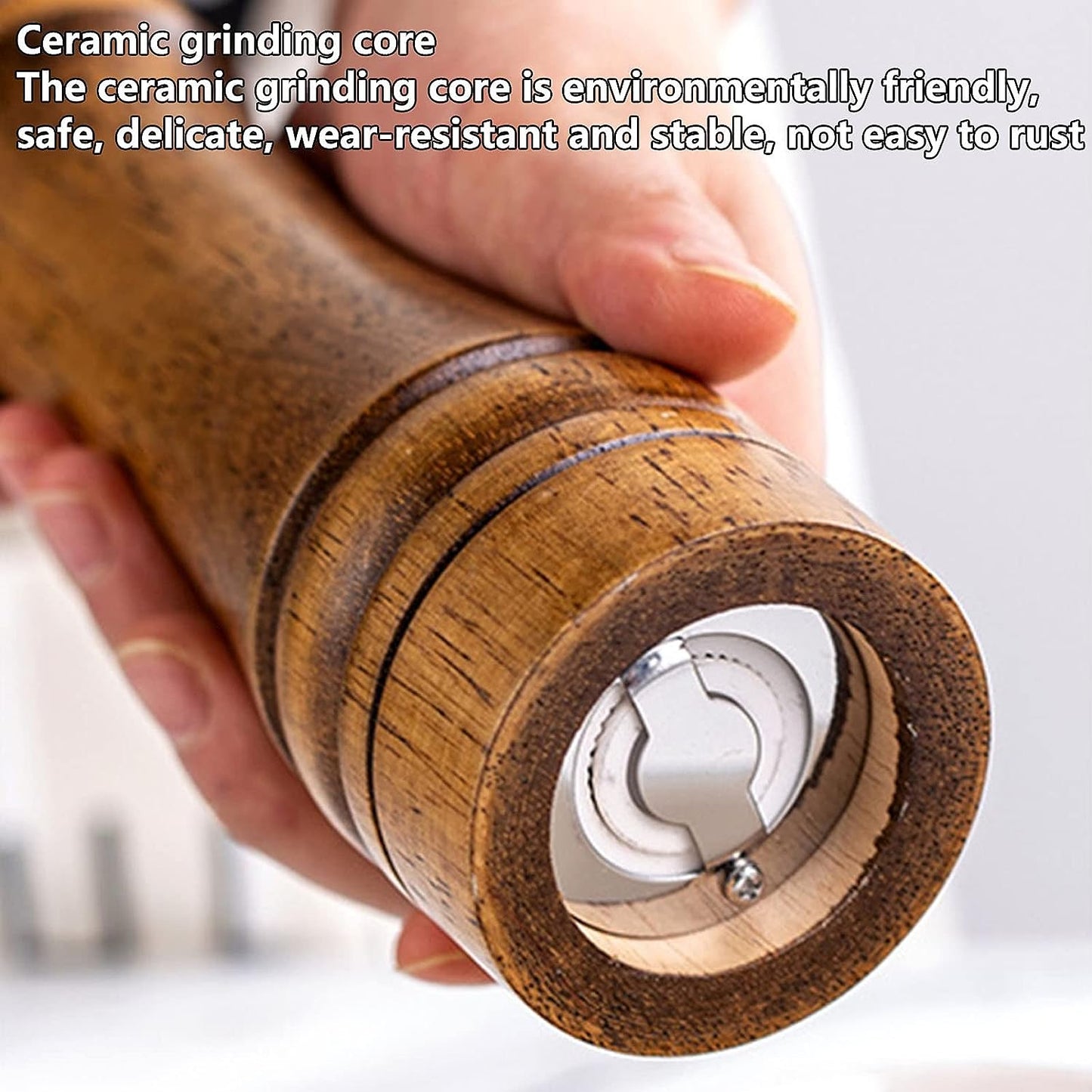 Wood Salt and Pepper Mills Grinder
