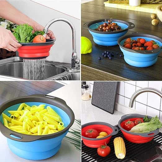 Collapsible Colander Set of 2 Baskets