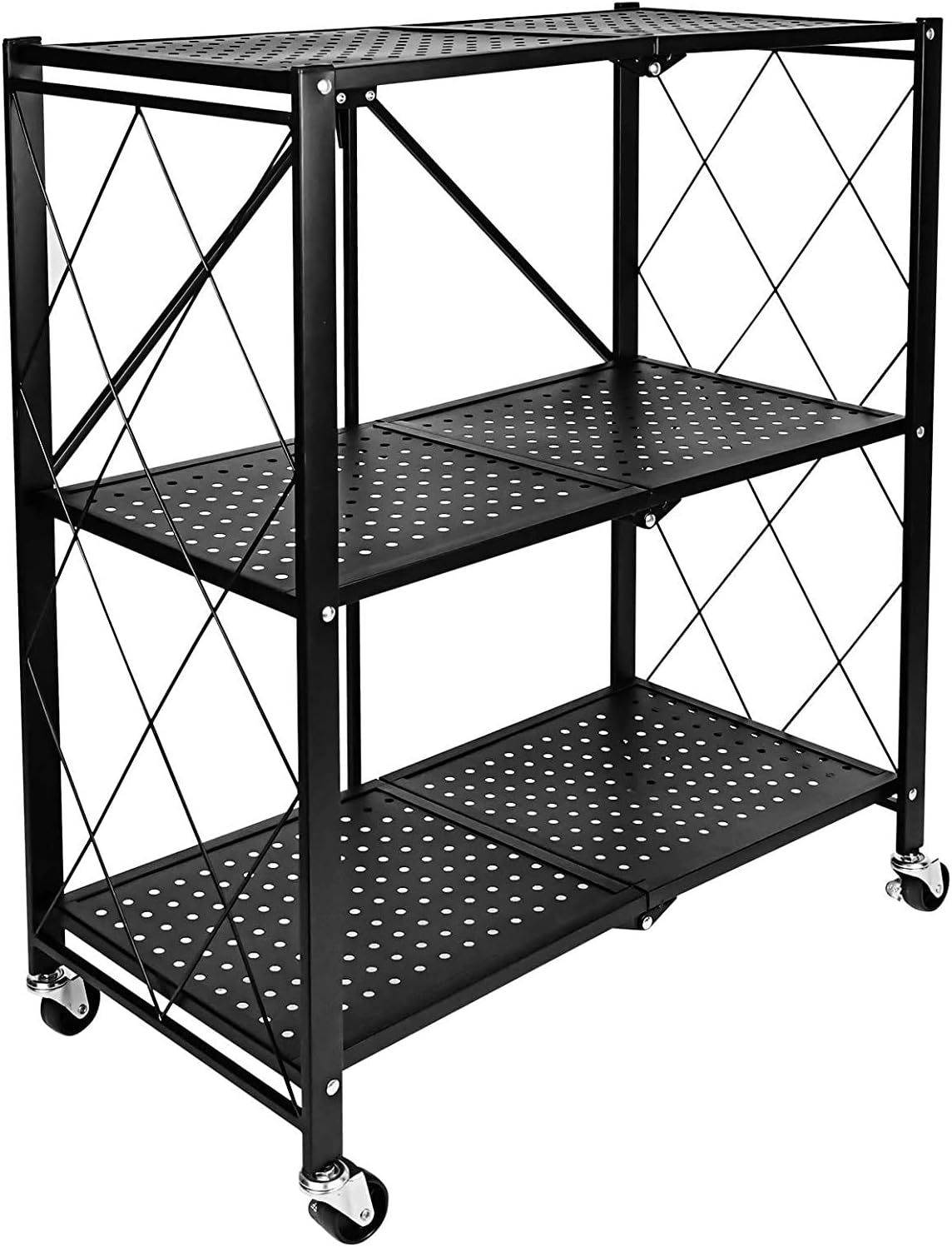 3-Tier Foldable Metal Rack