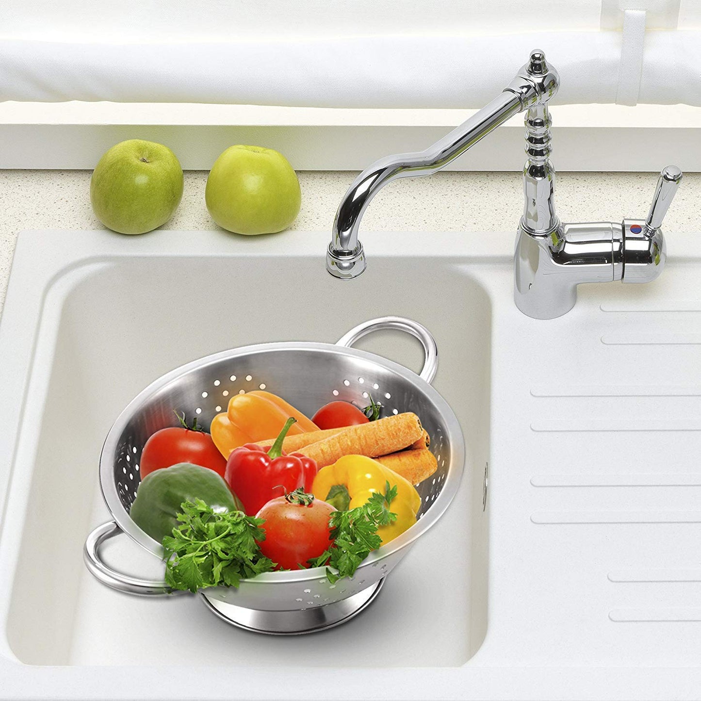 Stainless Steel Colander with Side Handles