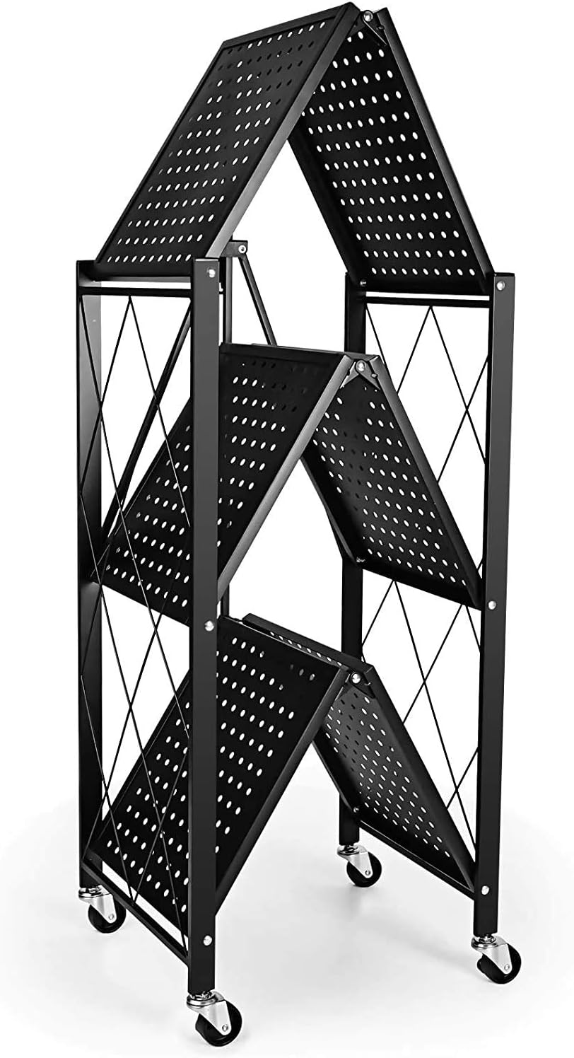 3-Tier Foldable Metal Rack