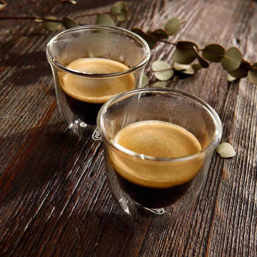 DeLonghi Double Walled Thermo Espresso Glasses Set of 2
