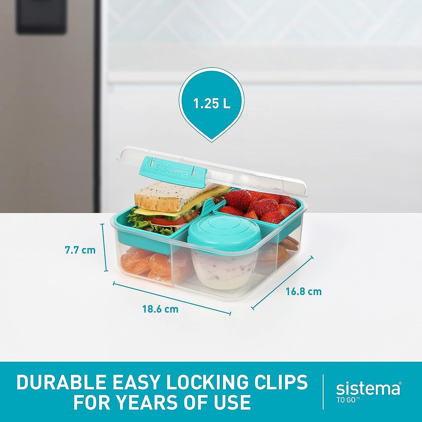 1.25L Bento Cube To Go™ With Yoghurt Pot