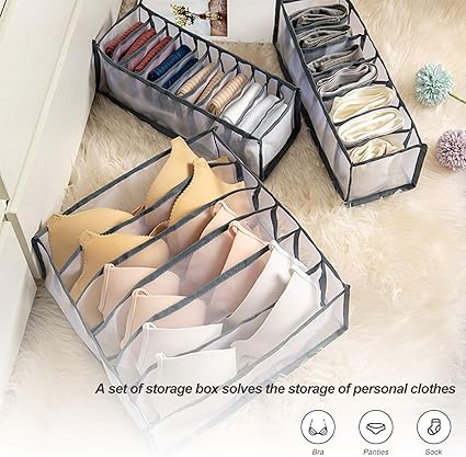 Foldable Storage Box Set of 3