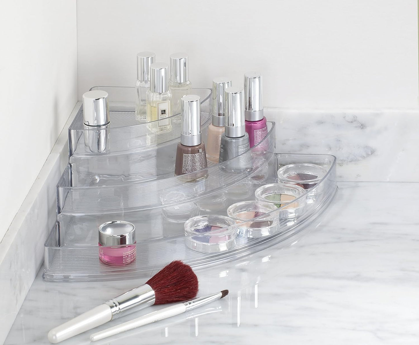 Acrylic 3-Tier Corner Shelf Organiser
