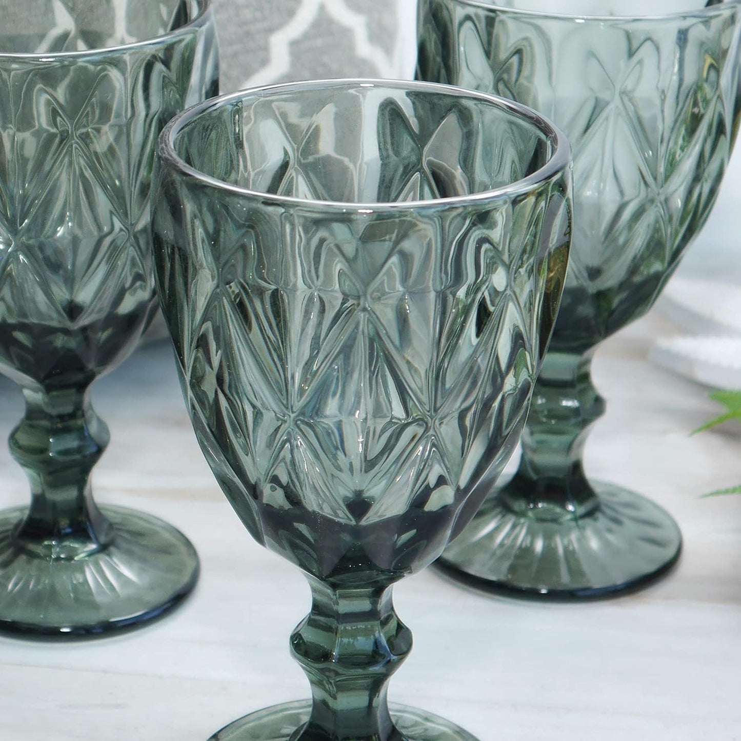 Set of 6 Madison Wine Glass Grey Anthracite