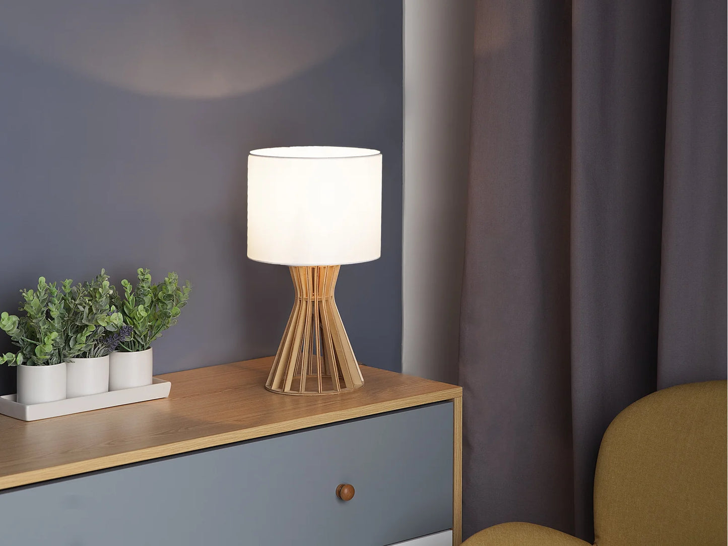 Wood Table Lamp