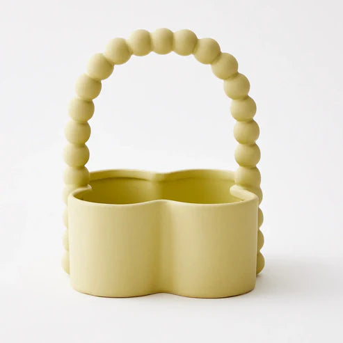 Clover Ceramic Decorative Bowl Green