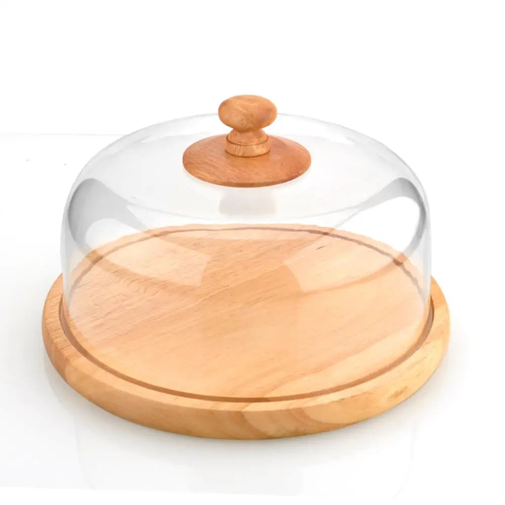 Dome with Wooden Base Cake