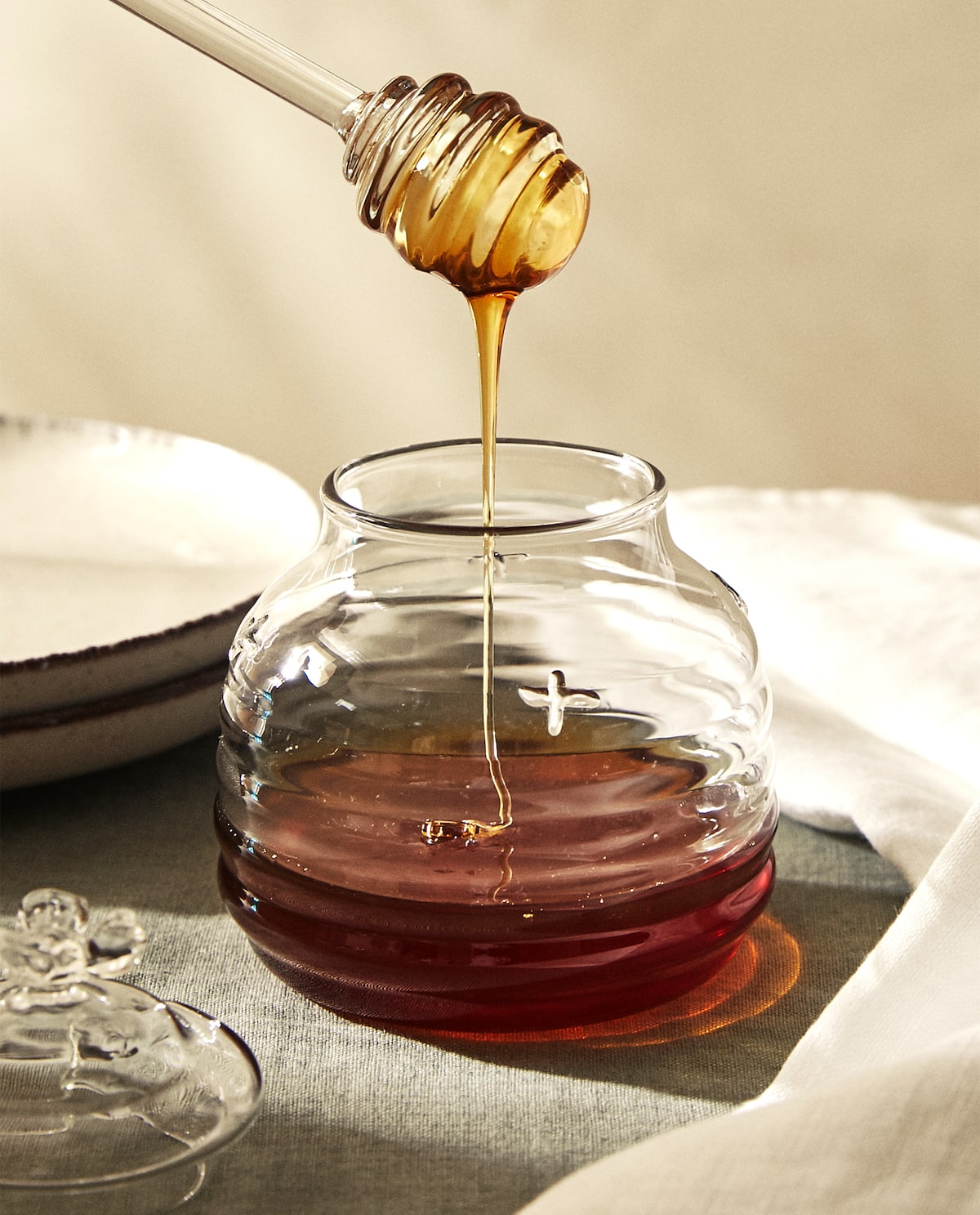Borosilicate Honey Jar