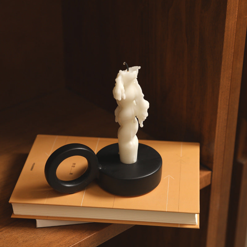 Ring Handled Candle Holder