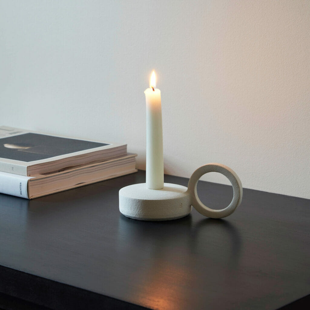 Ring Handled Candle Holder