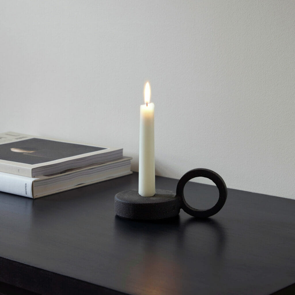 Ring Handled Candle Holder