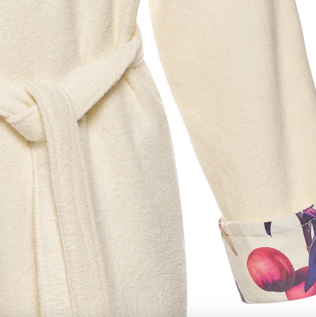 Hooded Bathrobe - Jardin Tropical Vanilla