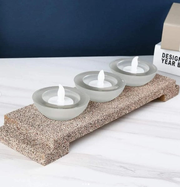 LED Candle with Tray