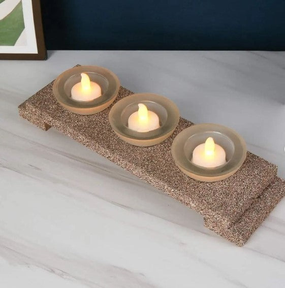 LED Candle with Tray