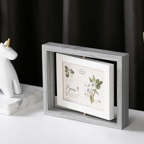 Double-Sided Rotating Design Photo Frame