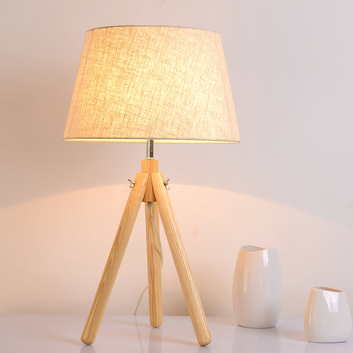 Beige Table Lamp