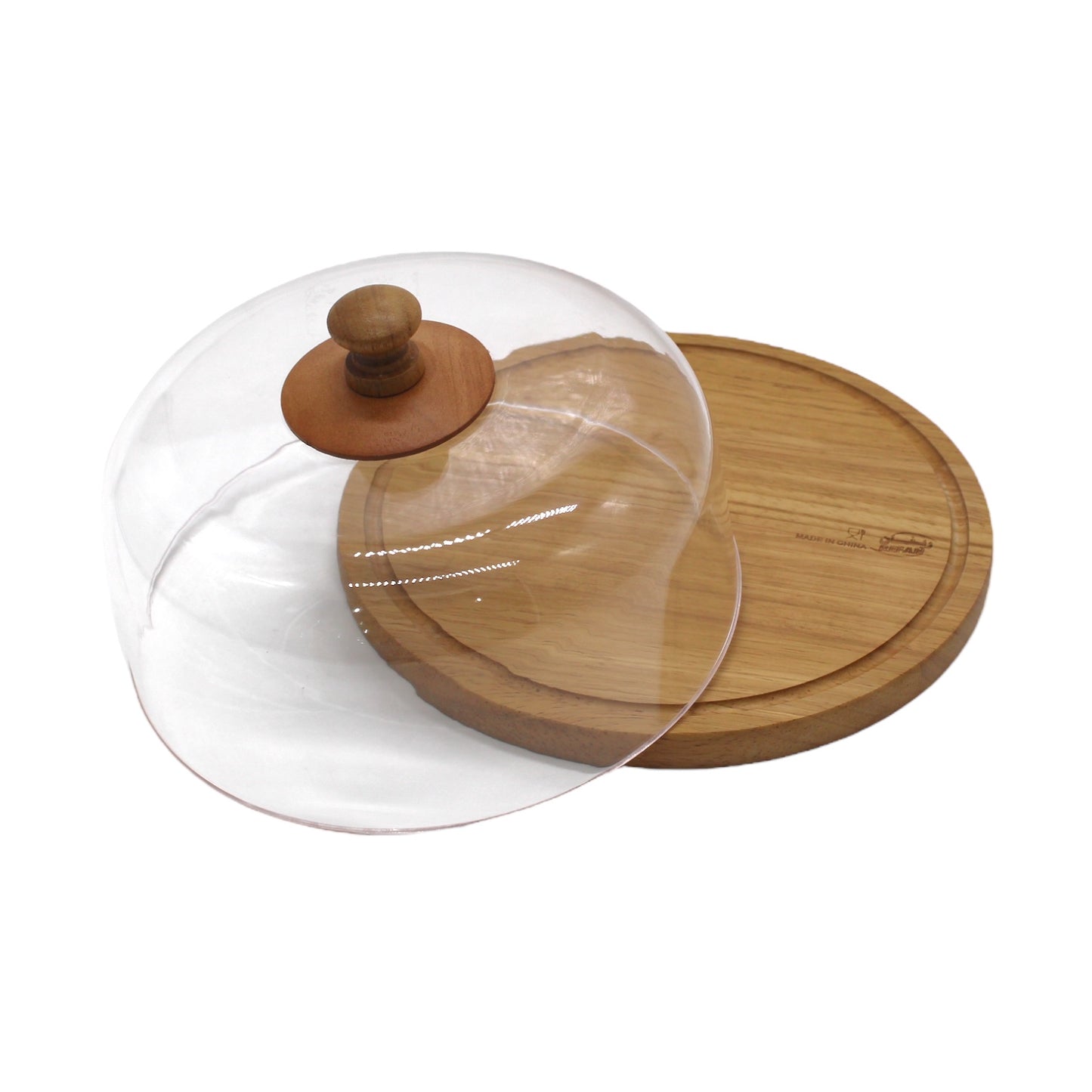 Dome with Wooden Base Cake