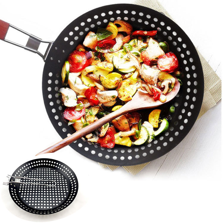 Grill Wok Pan Perforated BBQ by Migros