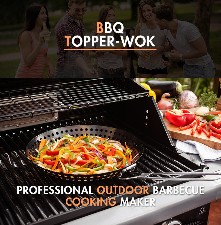 Grill Wok Pan Perforated BBQ by Migros