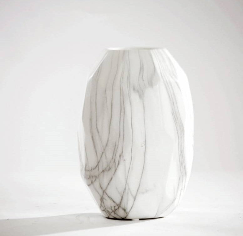 Marbled Porcelain Vase