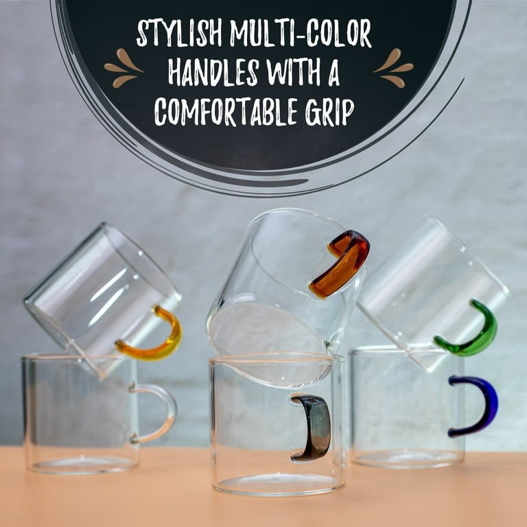Cups with Colorful Handles