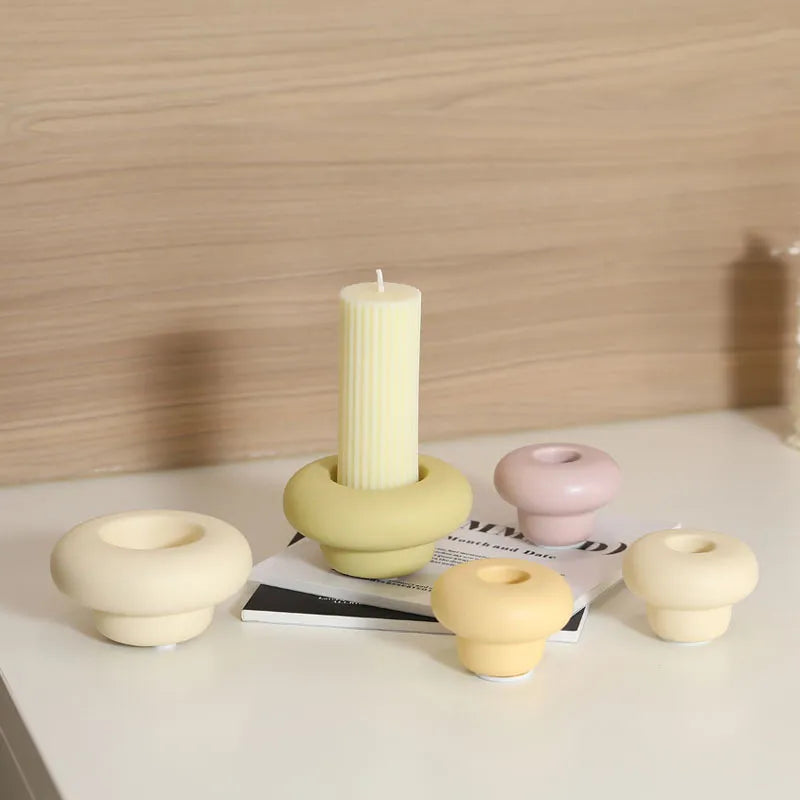 Nordic Ceramic Candlestick