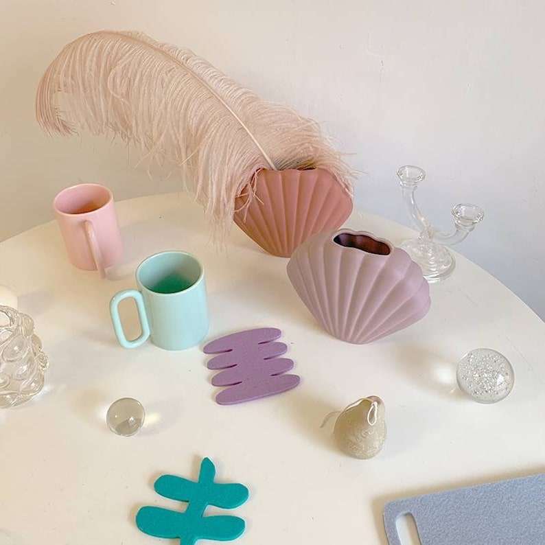 Ceramic Shell Vase
