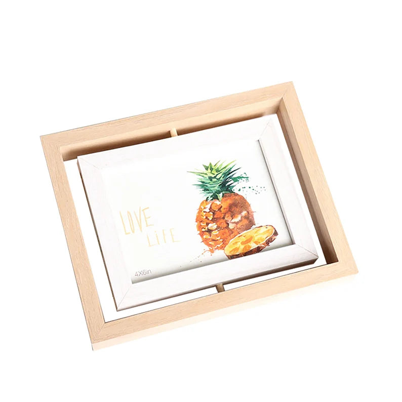 Double-Sided Rotating Design Photo Frame