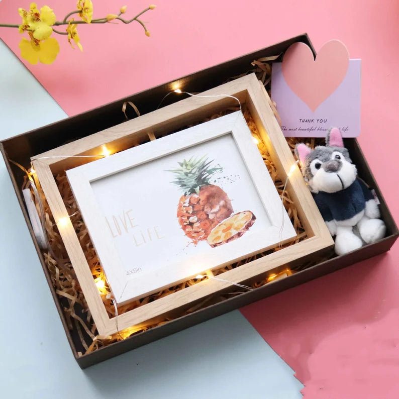 Double-Sided Rotating Design Photo Frame