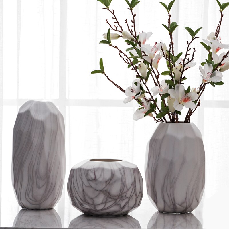 Marbled Porcelain Vase