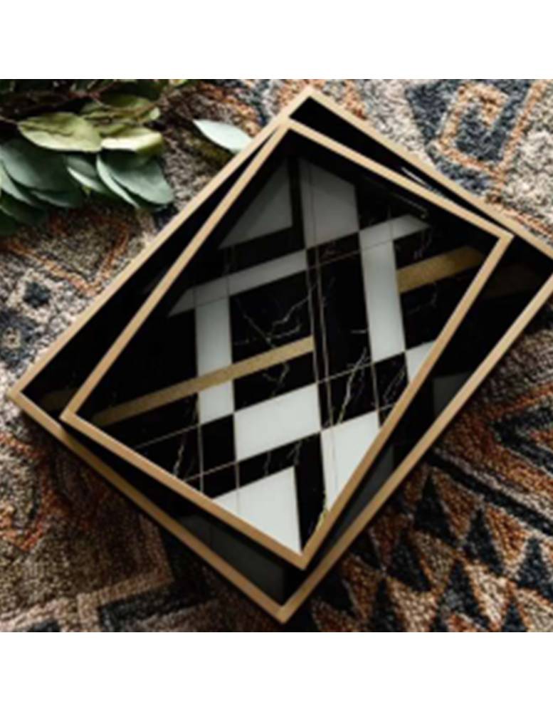 2 Modern Trays