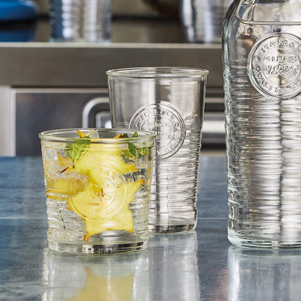 Set Of 4 Bormioli Rocco Officina Glass