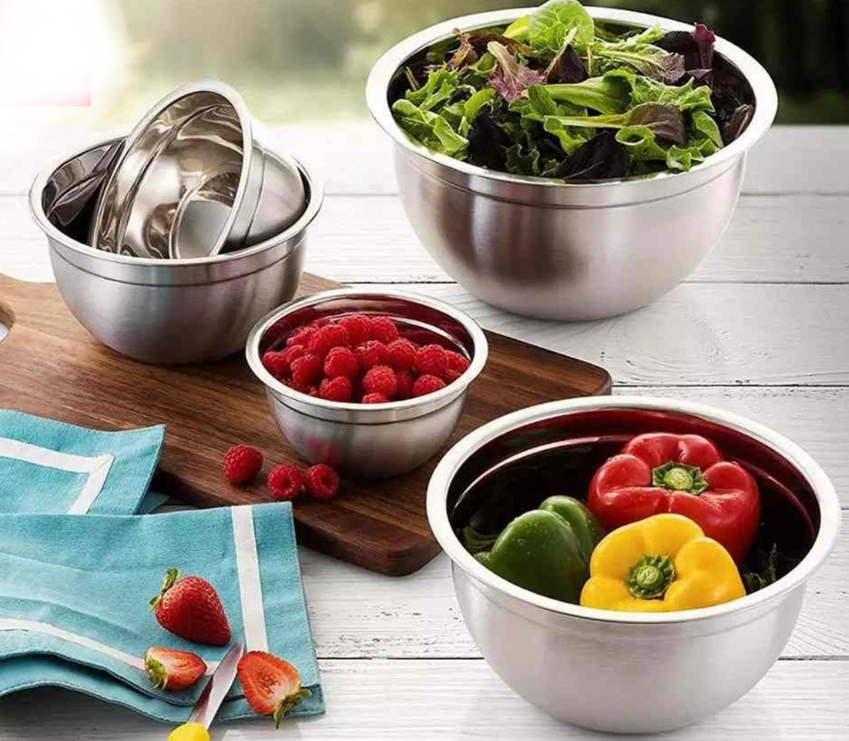 Set of 5 Baking Bowls Mixing