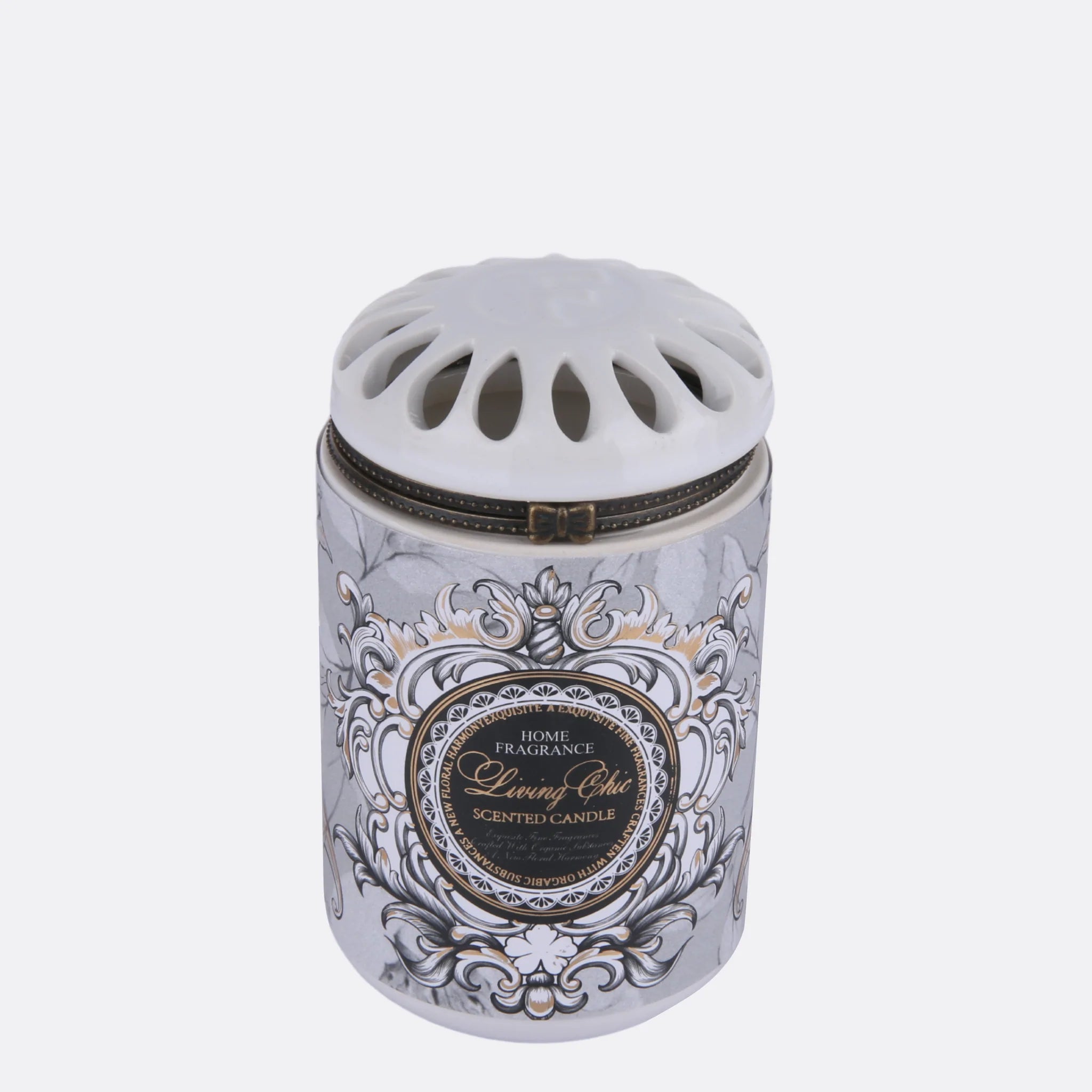 Fragrant Candle with Metallic Lid