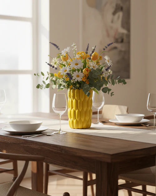 Banana Bunch Ceramic Vase