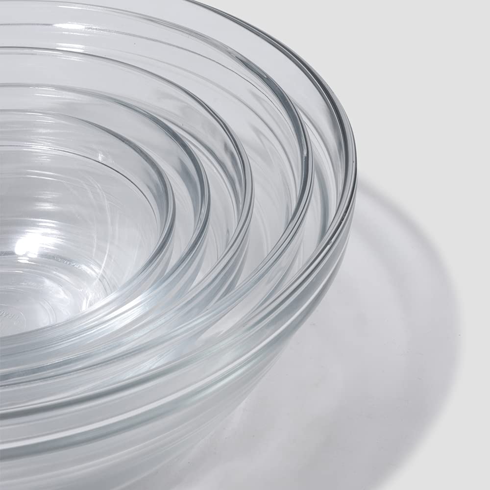 Duralex lys round bowl with blue lid